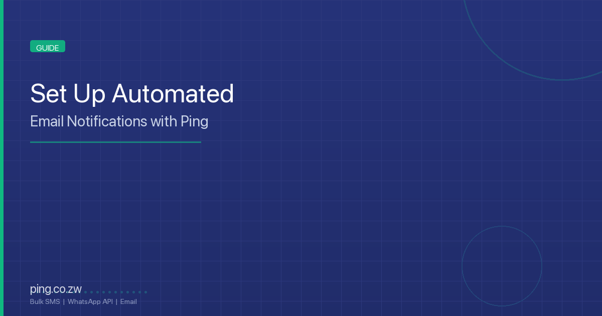 How to Set Up Automated Email Notifications with Ping